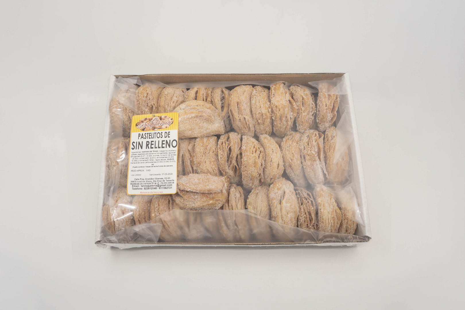 Pastelitos Sin Relleno Caja 1 kg. (20324)