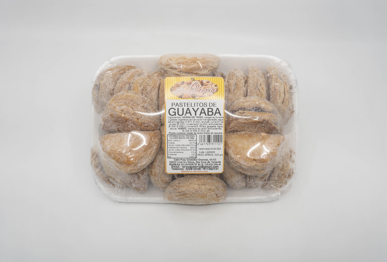 Pastelitos Guayabo Bandeja 500 grs. (20636)