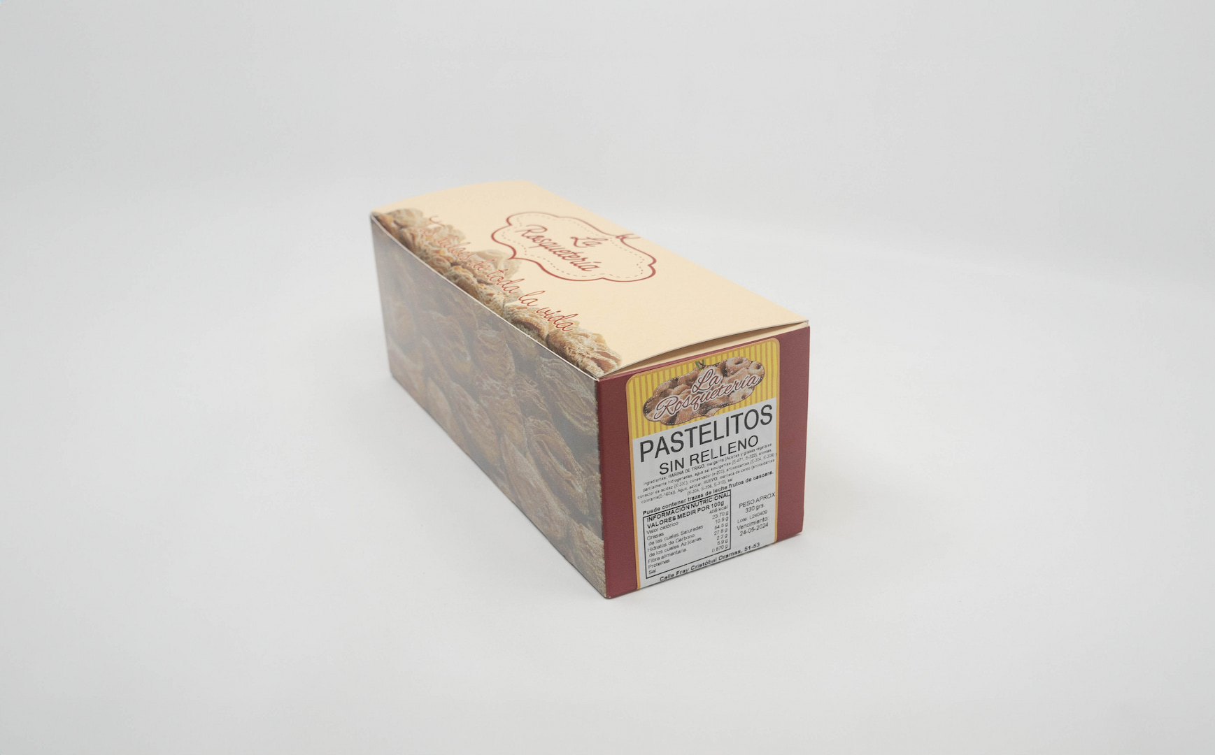 Pastelitos Sin Relleno Caja 330 grs. (20315)