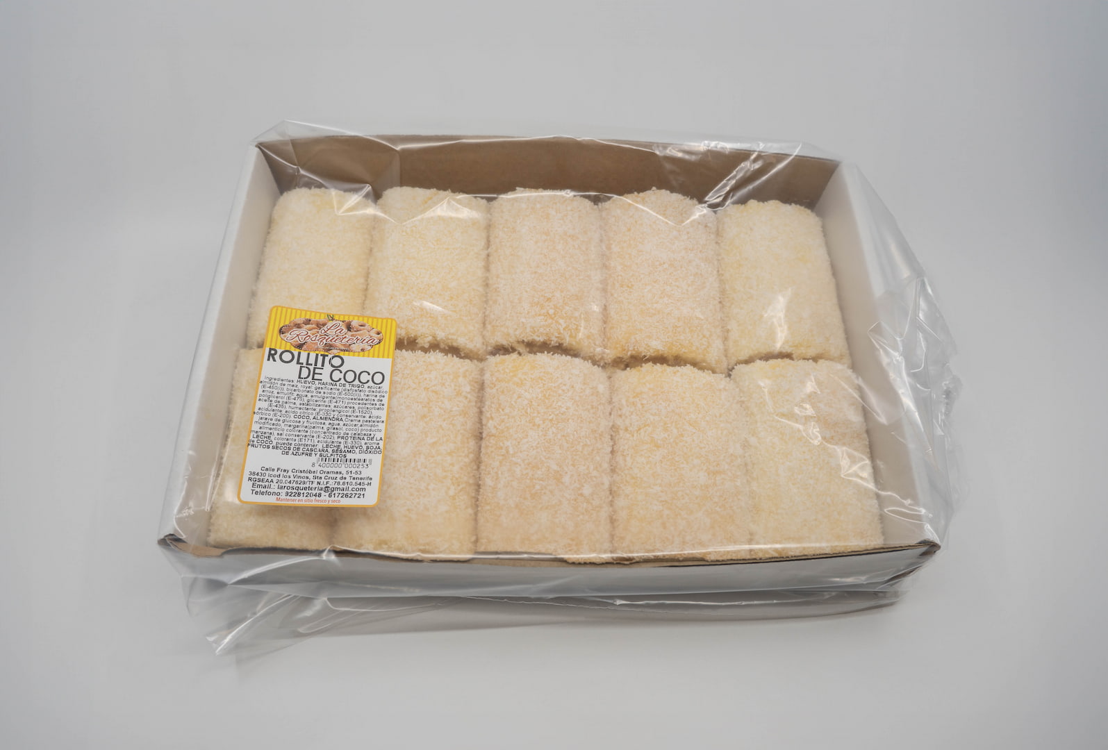 Rollitos de Coco Caja 10 ud. (20104)