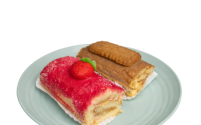 Rollitos de Fresa y Lotus, caja de 10 und. (20689)